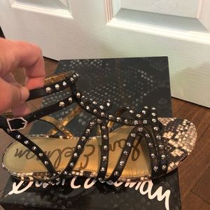Sam Edelman Studded - Demi/Black Leather Sandals